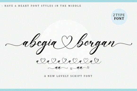 Abegia Borgan: A Script Font for Modern Romance