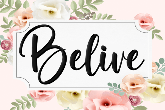 Belive: The Bouncy Script for Modern, Elegant Design