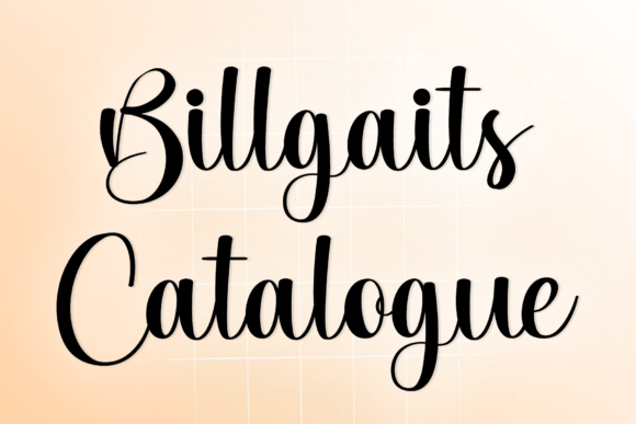 Billgaits Catalogue: The Rhythmic Script for Artisan Brands