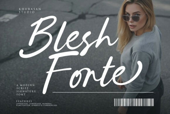 Blesh Forte: The Script Font with Natural Brush Energy