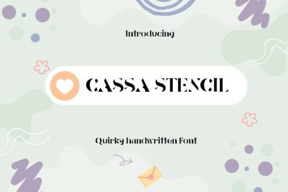 Cassa Stencil: The Handcrafted Font for Authentic Design