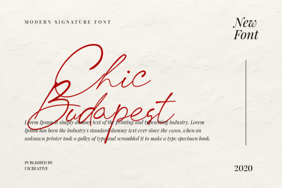 Chic Budapest: A Script Font for Modern Elegance