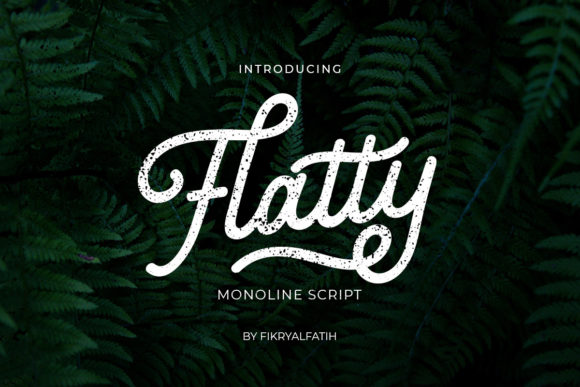 Flatty Monoline: A Modern Script for Timeless Branding