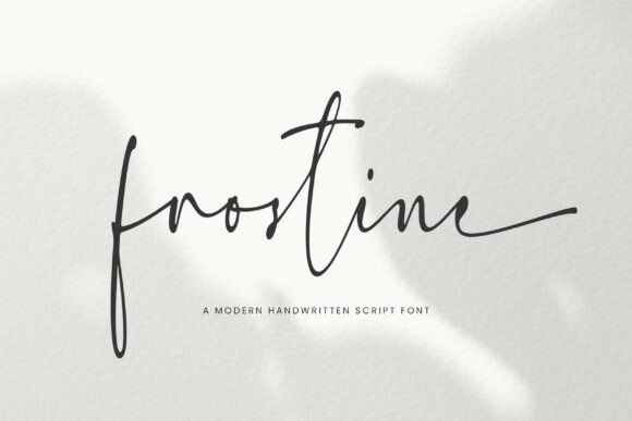Frostine: A Modern Script for Refined Projects