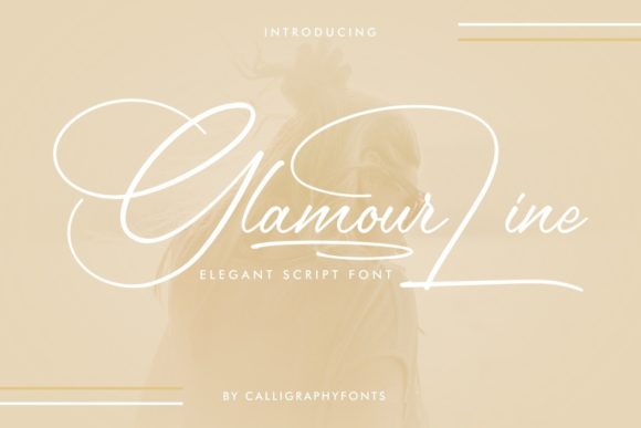 Glamour Line: The Script Font for Elegant, Handwritten Designs