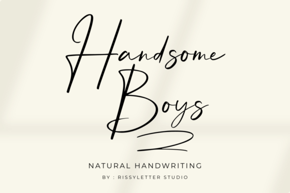 Handsome Boys: A Script Font for Modern Designers