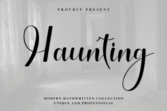 Haunting: A Modern Script Font for Elegant Design