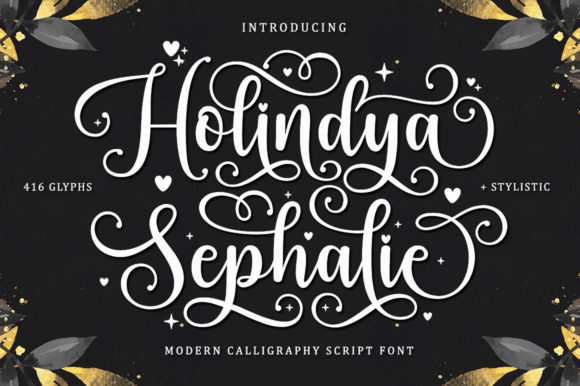Holindya Sephalie: A Script Font for Elegant Branding