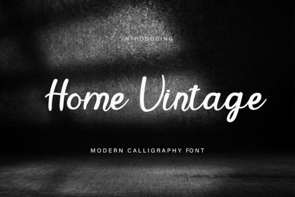 Home Vintage: Crafting Warmth with a Timeless Typeface