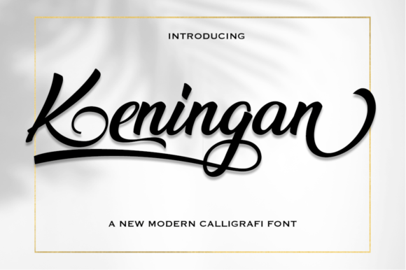 Keningan: The Modern Calligraphy Font for Expressive Design
