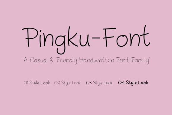 Pingku: The Handwritten Script Font with a Friendly Vibe