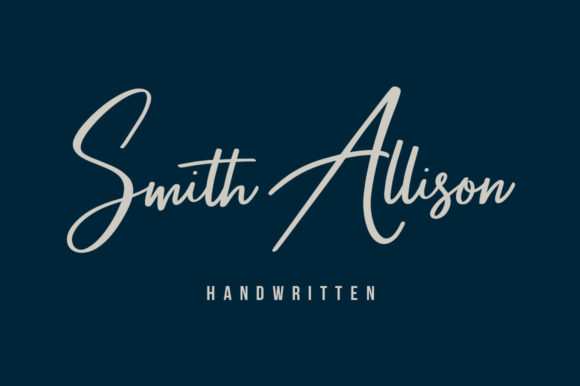 Smith Allison: A Modern Script Font for Timeless Branding